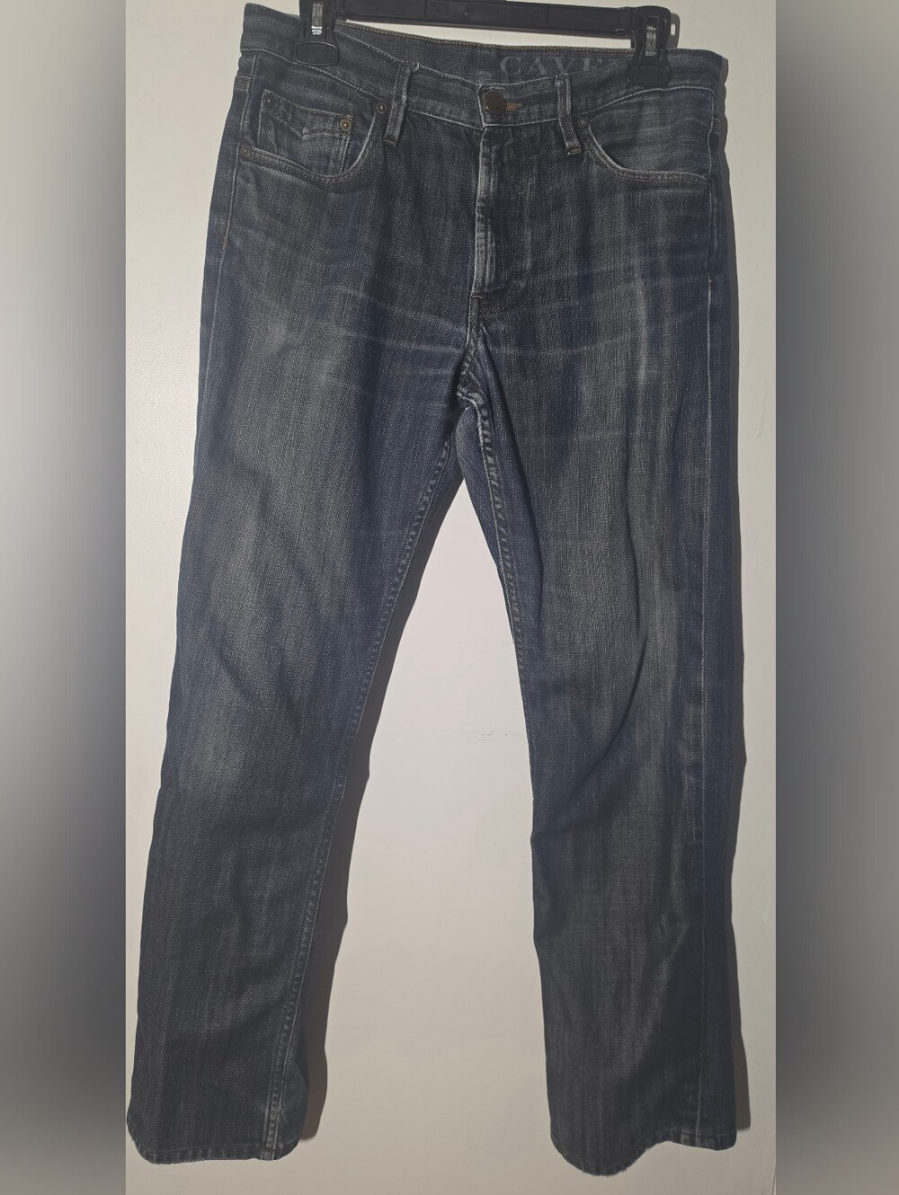 Burberry Men's Straight Jeans in Dark Blue Wash